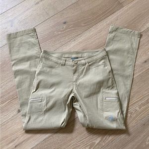 Eddie Bauer Women's Hiking Pants 2 Beige First Ascent Stretch Hiking Nylon Blend